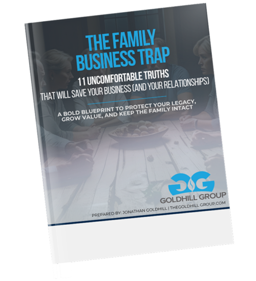 Blue and Red Gradient This Year's Last Book Mockup Instagram Post 1 (2) the Family Business Trap